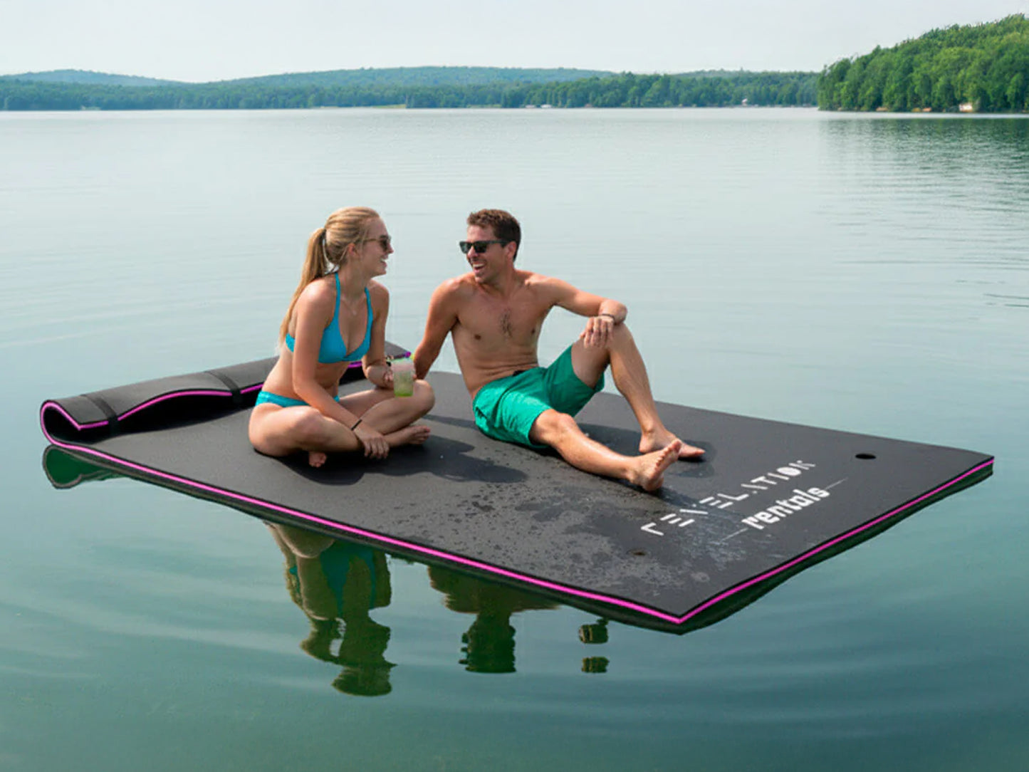 Large 5.5m Crocpad Floating Water Mat for Hire